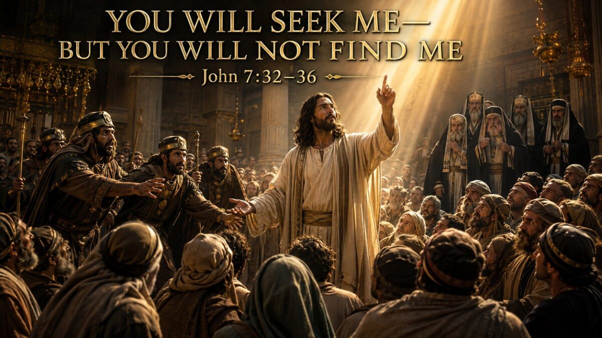 You Will Seek Me But You Will Not Find Me