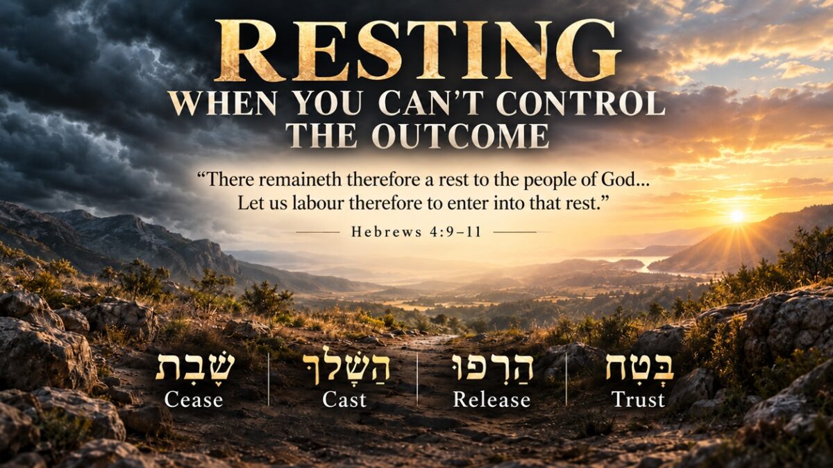 Resting When you Can’t Control the Outcome